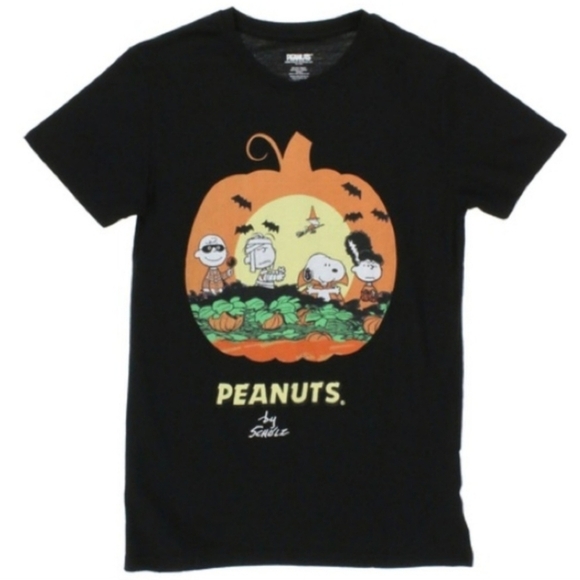 Peanuts Snoopy Halloween Pumpkin Tshirt The Great Pumpkin Charlie Brown Small S - Picture 1 of 5